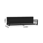 Magnetic Spice Rack Organizer Mesh Design for Refrigerator Oven, Black Storage Rack for Kitchen Spices Condiments, Easy Install Fridge Organizer Black