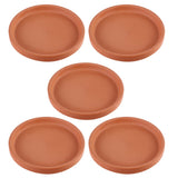 Chocolate Red Clay Flower Pot Tray for Indoor Outdoor Use 5Pcs