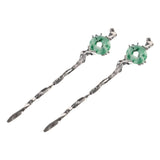 2pcs Silver Hair Chopstick Vintage Hair Sticks Women for Night Out and Recital - Close-Up Angle