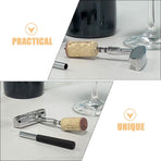 Multifunctional Bar Bottle Opener Crafted from Zinc Alloy for Wine and Soda Bottles
