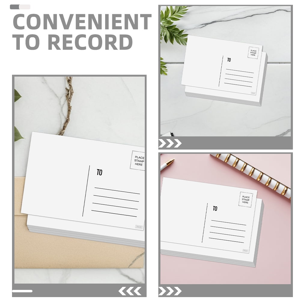 White Cardstock Postcards for Mailing and Crafting Printable Blank Cards for Travel Birthday Thank You
