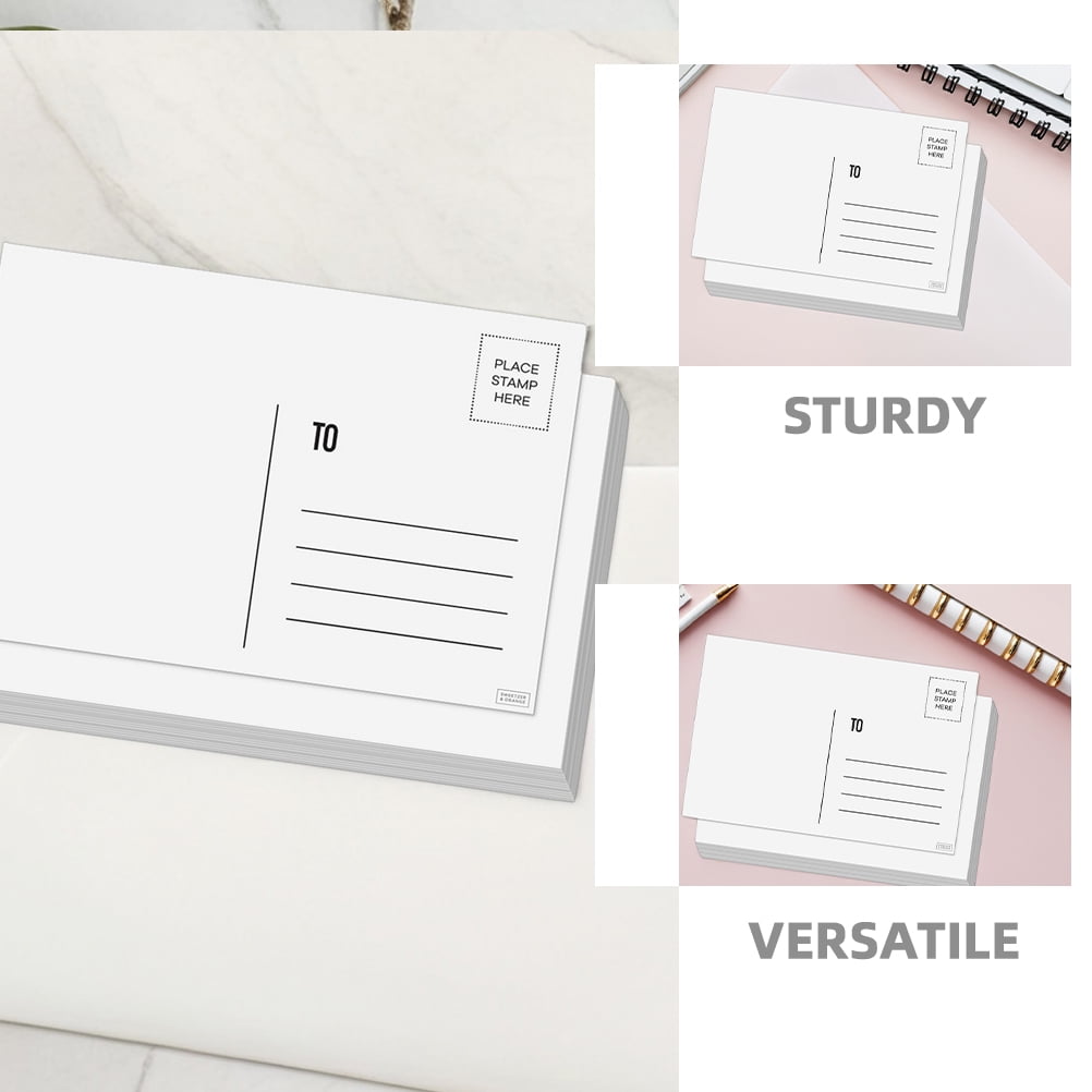 White Cardstock Postcards for Mailing and Crafting Printable Blank Cards for Travel Birthday Thank You