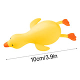 Squeeze Glitter Ducks Fidget Toys Pack Stress Relief Sensory Toys for Kids Adults Anxiety Relief Squeeze Toys (Random, 1pc) O - Top-Down View