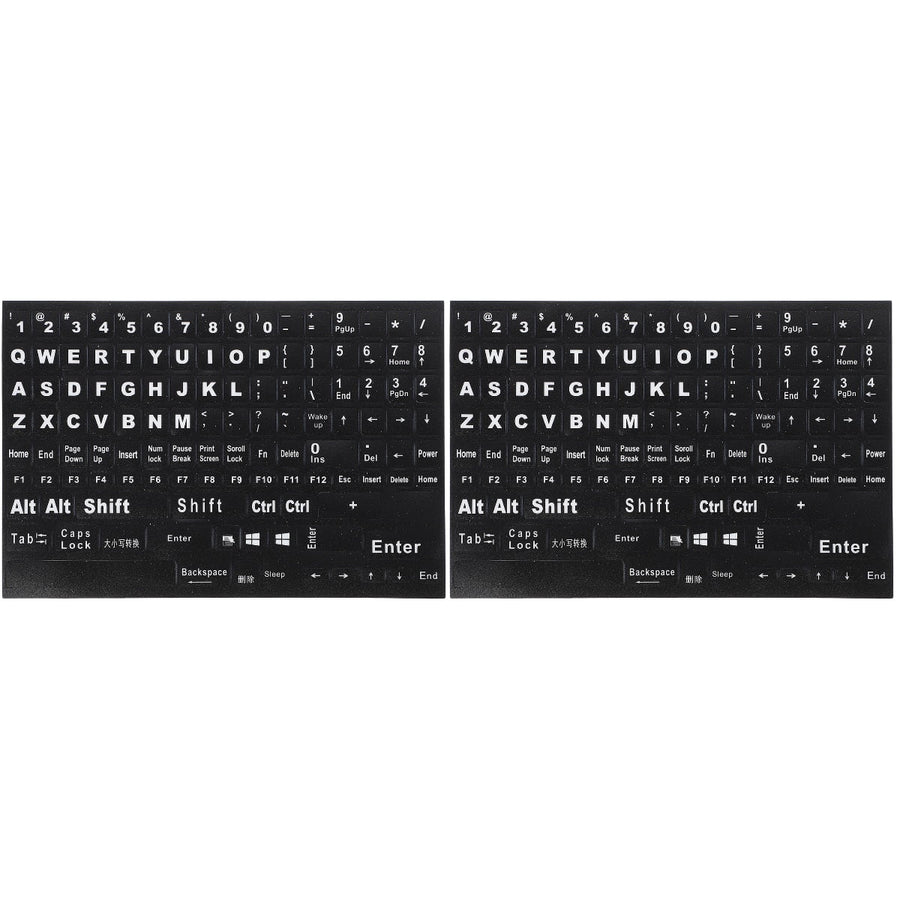 Black Keyboard Stickers for Home Perfect Fit Easy Apply
