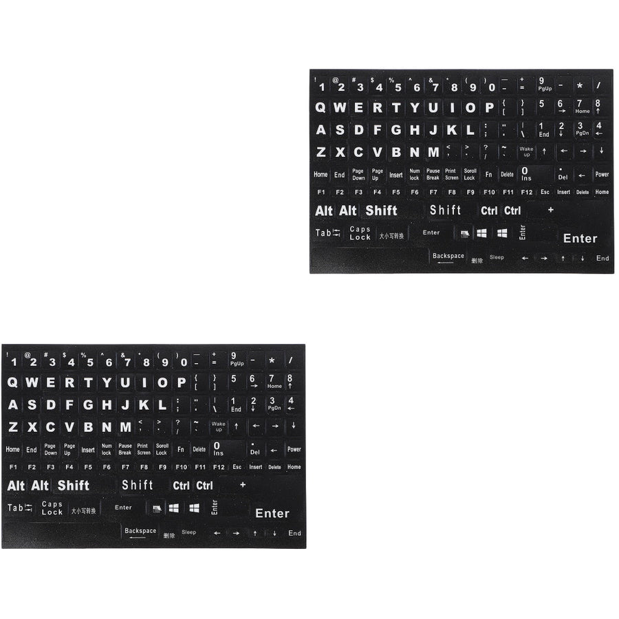 Black Keyboard Stickers for Home Perfect Fit Easy Apply
