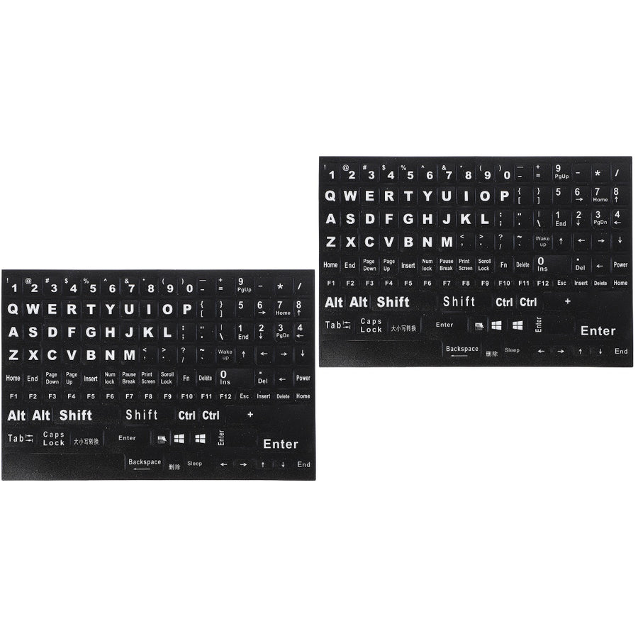 Black Keyboard Stickers for Home Perfect Fit Easy Apply