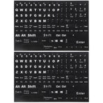 Black Keyboard Stickers for Home Perfect Fit Easy Apply