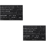 Black Keyboard Stickers for Home Perfect Fit Easy Apply