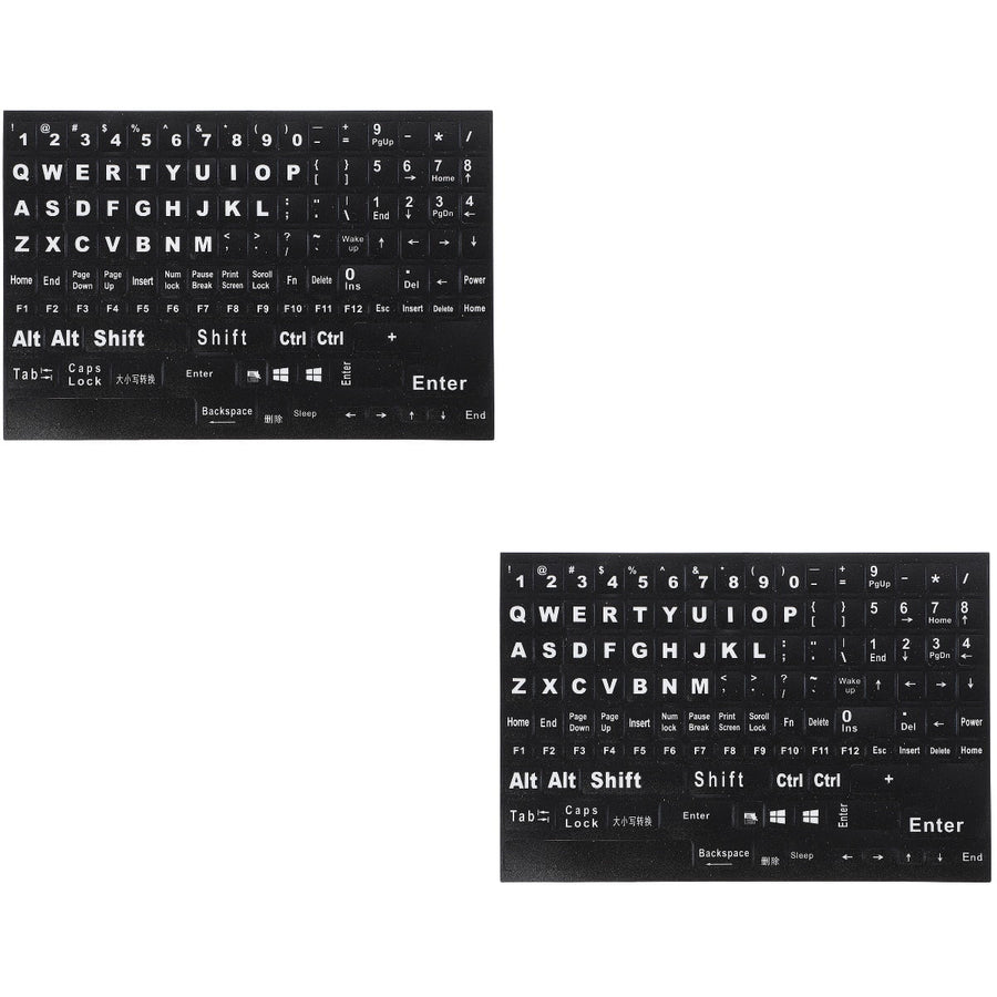 Black Keyboard Stickers for Home Perfect Fit Easy Apply