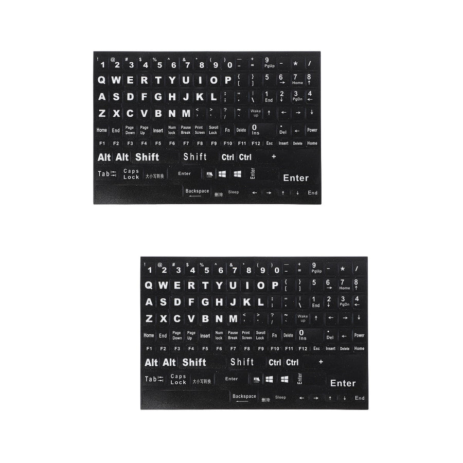 Black Keyboard Stickers for Home Perfect Fit Easy Apply