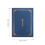 Compact Green Certificate Holders for Document Protection 4Pcs