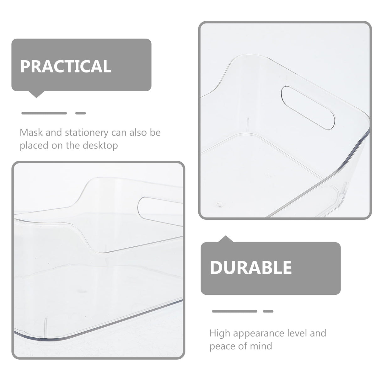 Clear Pet Fridge Organizers, Odorless and , Perfect for Vegetables and More, 2Pcs