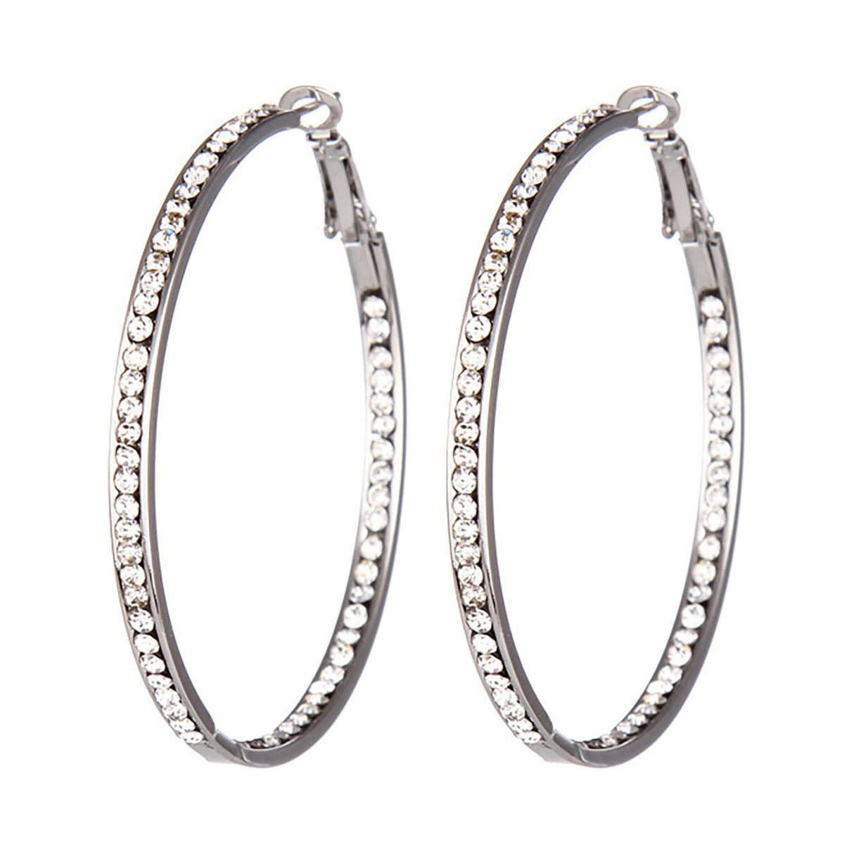 ChmadoxnLarge Hoop, Earrings, Silver, (19'), DTBPRQ50 One Size Silver