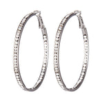 ChmadoxnLarge Hoop, Earrings, Silver, (19'), DTBPRQ50 One Size Silver