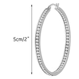ChmadoxnLarge Hoop, Earrings, Silver, (19'), DTBPRQ50 One Size Silver