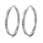 ChmadoxnLarge Hoop, Earrings, Silver, (19'), DTBPRQ50 One Size Silver