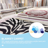 6Pcs Latch Hook Yarn DIY Rug Yarn Decorative Latch Hook Yarn Carpet Embroidery Supply 6X4X4CM As Shown