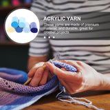 6Pcs Latch Hook Yarn DIY Rug Yarn Decorative Latch Hook Yarn Carpet Embroidery Supply 6X4X4CM As Shown - Rear View