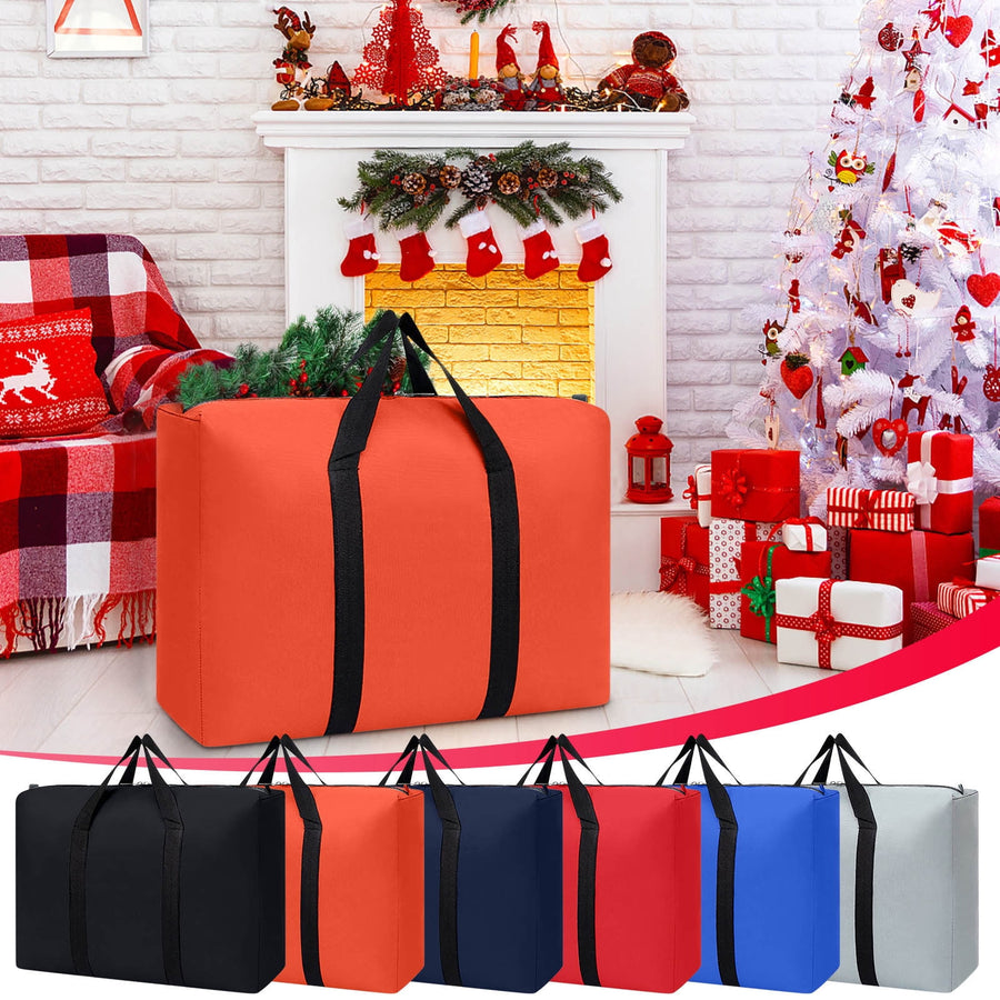Up to 50% off ! Christmas Tree Storage Bag, Fits up to 5'-6' Slim Small Artificial Trees. Tall Disassembled Holiday Tree, Heavy Duty Storage Container. Dark blue