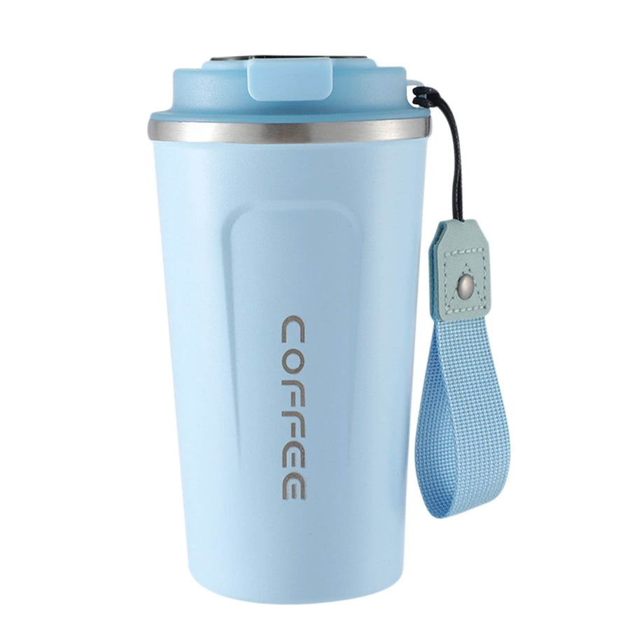 Stainless Steel Vacuum Insulated - Coffee Travel Mug Spill Proof with Lid - Coffee Cups for Keep Hot/Ice Coffee,Tea and Beer Blue