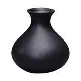 Black Ceramic Vase for Plants, Home Decor, Flower Pot, Modern Ornamental Plant Holder