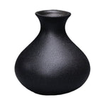 Black Ceramic Vase for Plants, Home Decor, Flower Pot, Modern Ornamental Plant Holder