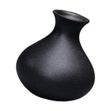 Black Ceramic Vase for Plants, Home Decor, Flower Pot, Modern Ornamental Plant Holder