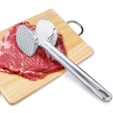Meat Pounder Flattener, Easy-Grip Meat Tenderizer, Stainless Steel Meat Mallet for Cooking, Meat Hammer, Chicken Tenderizer, Meat Smasher Utensil, Kitchen Mallet, Meat Masher Tool - Front View