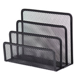 Mesh Desktop File Sorter Organizer, 5 Upright Section Bookshelf Organizer, Enduring File Sorter for Desk Home Office Classroom