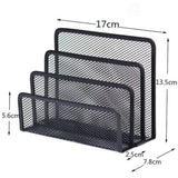 Mesh Desktop File Sorter Organizer, 5 Upright Section Bookshelf Organizer, Enduring File Sorter for Desk Home Office Classroom
