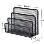 Mesh Desktop File Sorter Organizer, 5 Upright Section Bookshelf Organizer, Enduring File Sorter for Desk Home Office Classroom