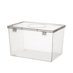 Storage Bins with Lids Airtight Bread Storage Containers Bread Bin Plastic Reusable Loaf Cake Clear Bread Dispenser Fresh Bread Organizer Bin （7.48×5.12 in）