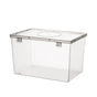 Storage Bins with Lids Airtight Bread Storage Containers Bread Bin Plastic Reusable Loaf Cake Clear Bread Dispenser Fresh Bread Organizer Bin （7.48×5.12 in）