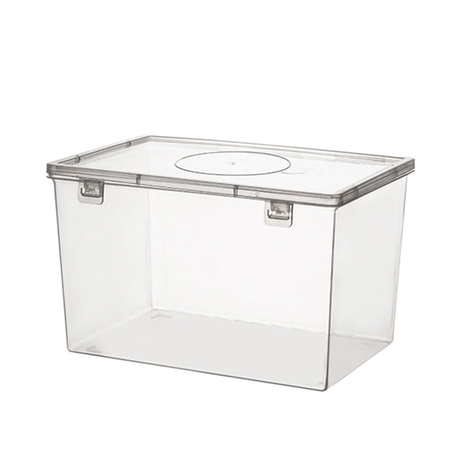 Storage Bins with Lids Airtight Bread Storage Containers Bread Bin Plastic Reusable Loaf Cake Clear Bread Dispenser Fresh Bread Organizer Bin （7.48×5.12 in）