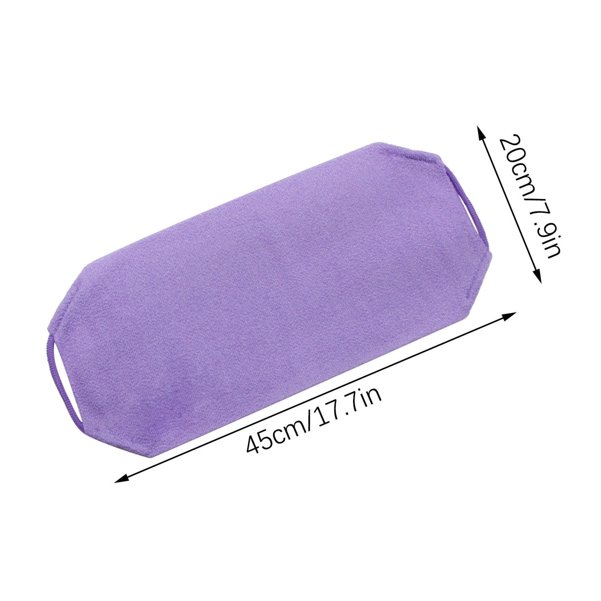 Back Scrub for Shower Exfoliating Washcloth Back Cloth Body Extended Length Scrub Towel Nylon Exfoliating Stretchable Pull Strap Wash Cloth for Bath Body Scrub Washcloth 17.7×7.9 in Dark Gray