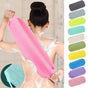 Back Scrub for Shower Exfoliating Washcloth Back Cloth Body Extended Length Scrub Towel Nylon Exfoliating Stretchable Pull Strap Wash Cloth for Bath Body Scrub Washcloth 45 x 20 cm Orange