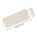 Back Scrub for Shower Exfoliating Washcloth Back Cloth Body Extended Length Scrub Towel Nylon Exfoliating Stretchable Pull Strap Wash Cloth for Bath Body Scrub Washcloth 45 x 20 cm Orange - Side View
