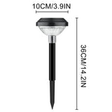 Solar Outdoor Lights, Solar Pathway Lights Outdoor, Solar Powered Garden Yard Lights for Walkway Sidewalk Driveway, Maintain 10 Hours of Lighting (2 Pack) 2 Pack Black - Front View