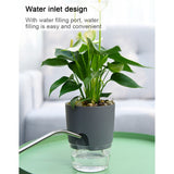 Self Watering Planter, 4 Inch Self Watering Pots for Indoor Plants, Self Watering Planters with Wick Rope for All House Herbs, Plants, Violets and Dahlias White