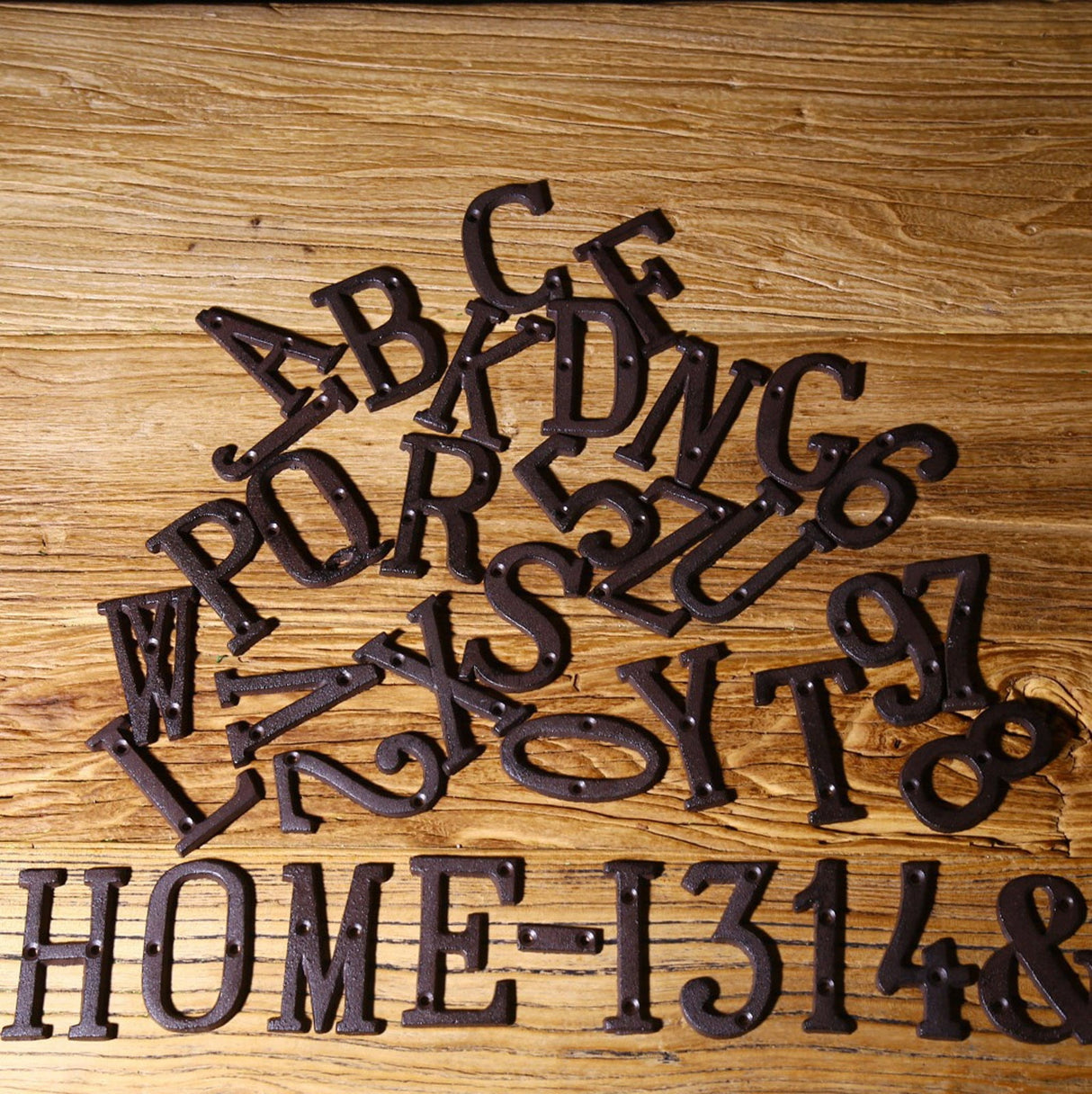 3 inch Iron House Number, Iron Black House Numbers for Outside, Metal Mailbox Numbers for Outside, Home Address Numbers for House, Matching Screws D