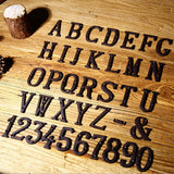 3 inch Iron House Number, Iron Black House Numbers for Outside, Metal Mailbox Numbers for Outside, Home Address Numbers for House, Matching Screws D
