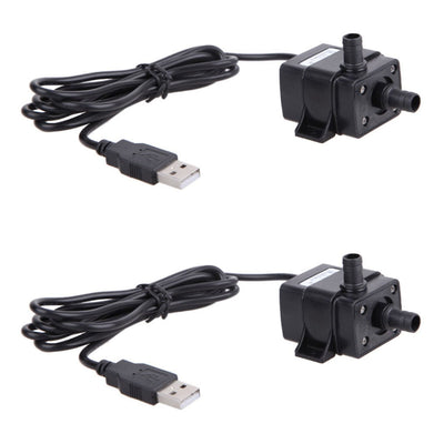 Battery Operated Submersible Water Pump for Aquarium Fountain Pond Circulating 10V USB Mini Quiet Underwater Pump