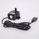 Battery Operated Submersible Water Pump for Aquarium Fountain Pond Circulating 10V USB Mini Quiet Underwater Pump