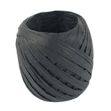 Raffia Ribbon, 787 inches Raffia Ribbon for Gift Wrapping, Raffia Yarn for Crocheting, Raffia Paper Ribbons for Craft, Packing Paper Twine Ribbon 1/5 Inch Width Black