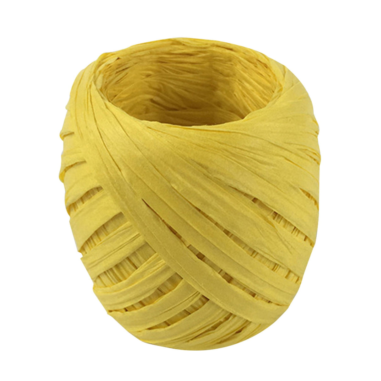 Raffia Ribbon, 787 inches Raffia Ribbon for Gift Wrapping, Raffia Yarn for Crocheting, Raffia Paper Ribbons for Craft, Packing Paper Twine Ribbon 1/5 Inch Width Yellow