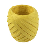 Raffia Ribbon, 787 inches Raffia Ribbon for Gift Wrapping, Raffia Yarn for Crocheting, Raffia Paper Ribbons for Craft, Packing Paper Twine Ribbon 1/5 Inch Width Yellow