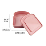 Sandwich Containers, Reusable Sandwich Box Container, Sandwich Holder Bread Container for Adults, BPA Free, Microwave & Dishwasher Safe, Office, Camping Pink
