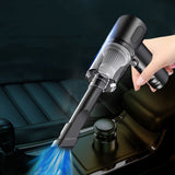 Handheld Car Vacuum Cleaner, 120W Powerful Suction Small Car Vacuum Cleaner, Mini Dusts Buster with USB Portable Vacuum Cleaner(2 Filter) 6.1×6.4 in B
