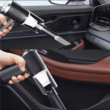 Handheld Car Vacuum Cleaner, 120W Powerful Suction Small Car Vacuum Cleaner, Mini Dusts Buster with USB Portable Vacuum Cleaner(2 Filter) 6.1×6.4 in B - Extra Image