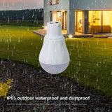 Kdkad Solar Lamp Portable LED Light Bulb, Solar Panel, Powered Rechargeable Lantern Lights Lamps for Pet House Shed Barn Indoor Outdoor Emergency Hiking Tent Reading CamNight Light - 45-Degree Angle